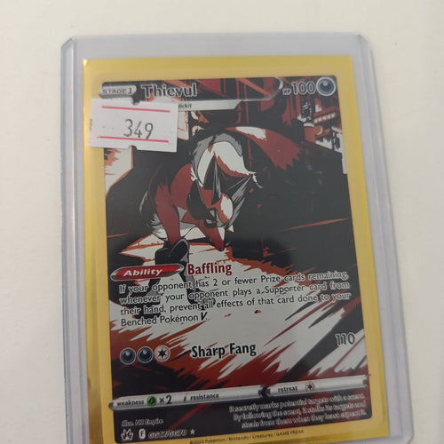Pokemon Thievul Crown Zenith (GG) #GG17/GG70 2023 (English)