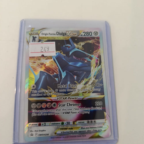 Pokemon Origin Forme Dialga VSTAR SWSH Black Star Promos #SWSH256 2022 (English)