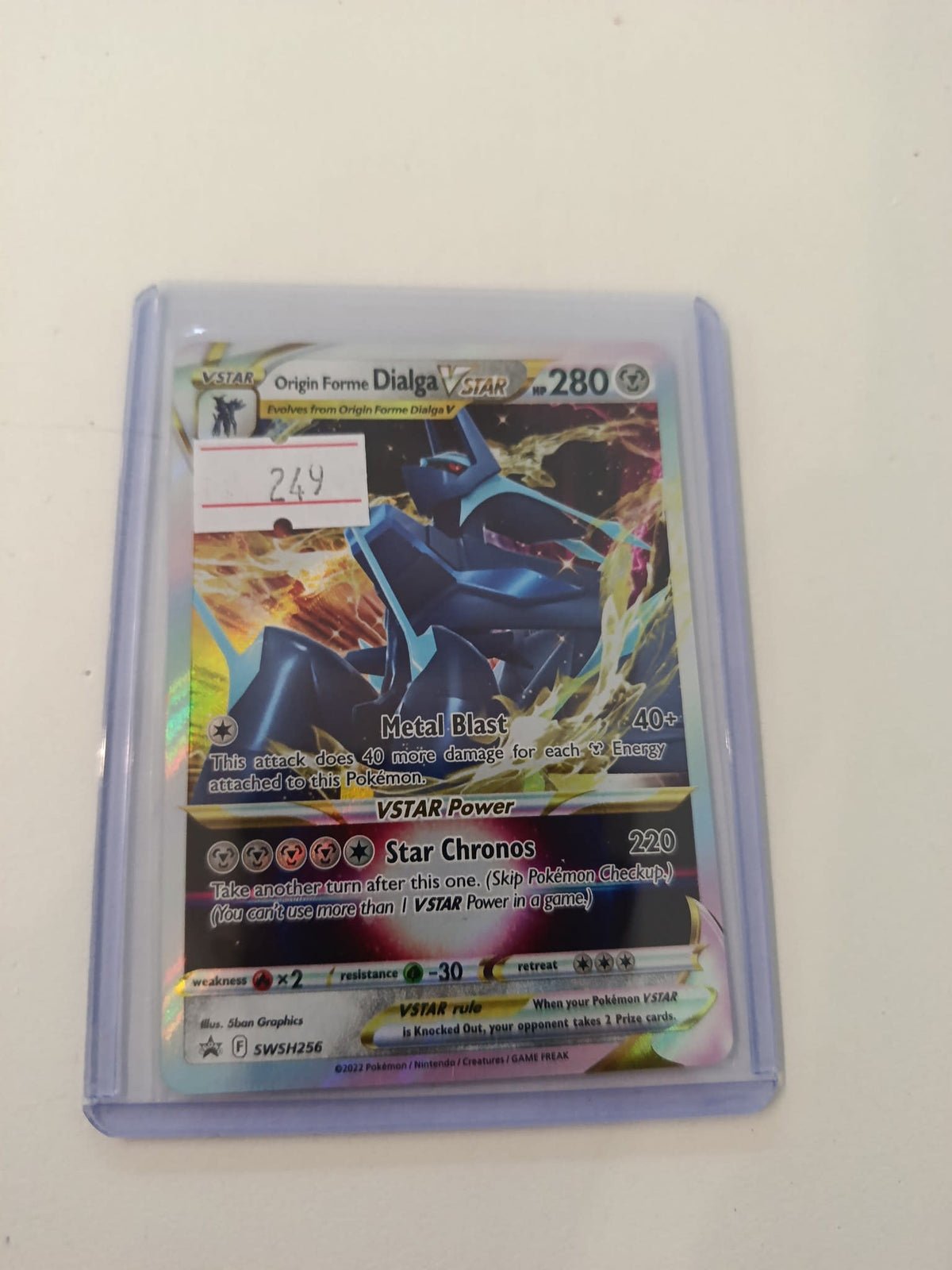 Pokemon Origin Forme Dialga VSTAR SWSH Black Star Promos #SWSH256 2022 (English)