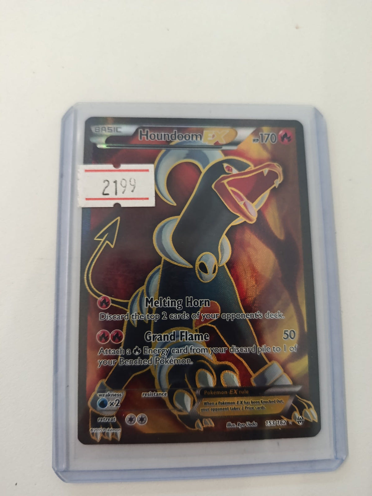 The Pokemon Company 153/162 Houndoom ex #153 PSA 9