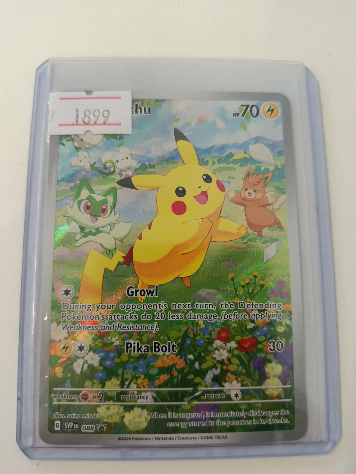 2024 SV6 Pikachu #088 PSA 9