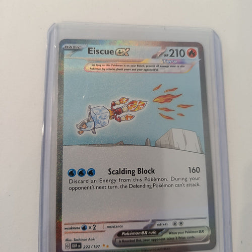 Pokemon Eiscue ex Obsidian Flames (OBF) #222/197 2023 (English) 222/197