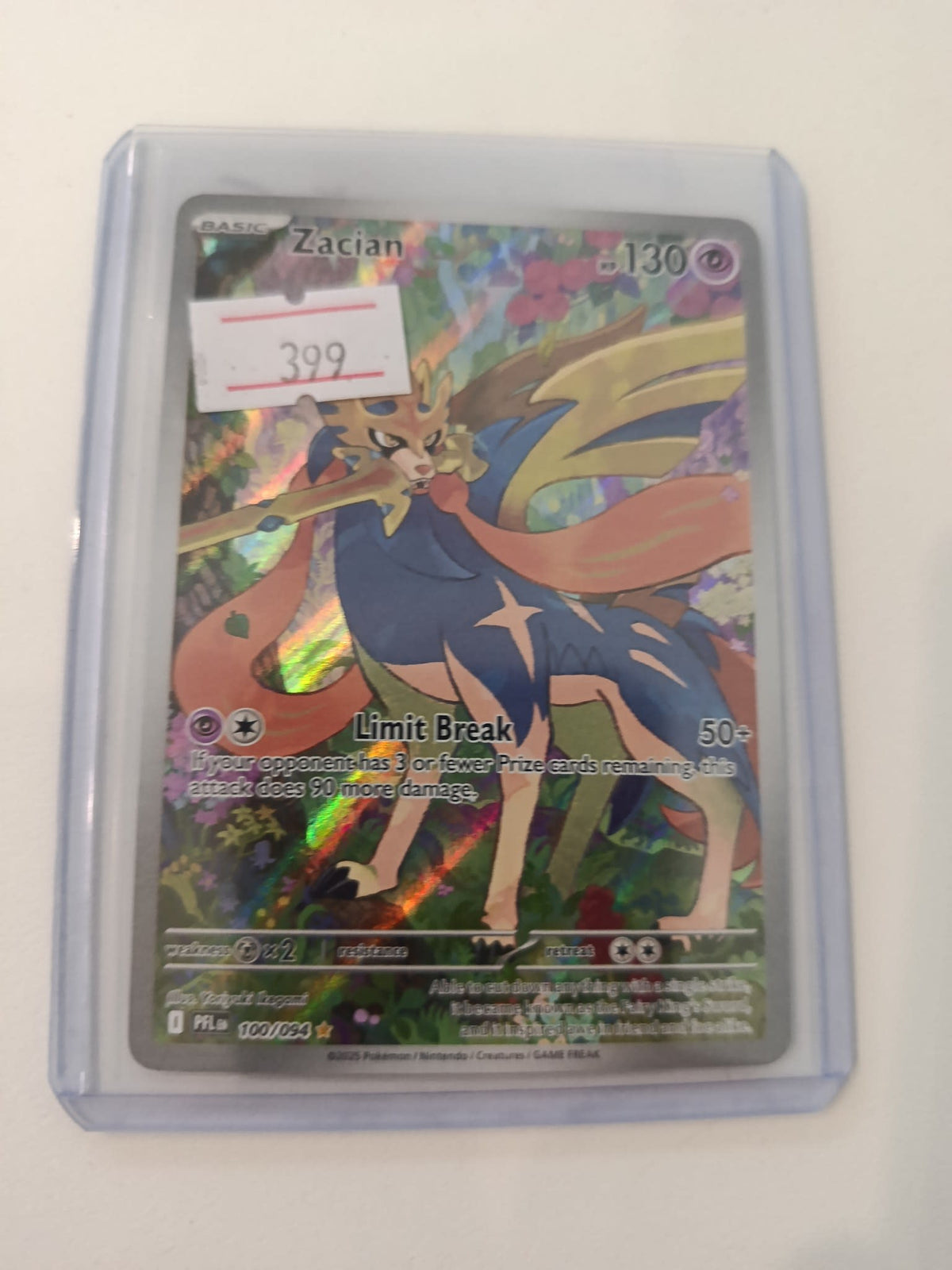 Pokemon Zacian Prismatic Evolutions (PFL) #100/094 2025 (English)