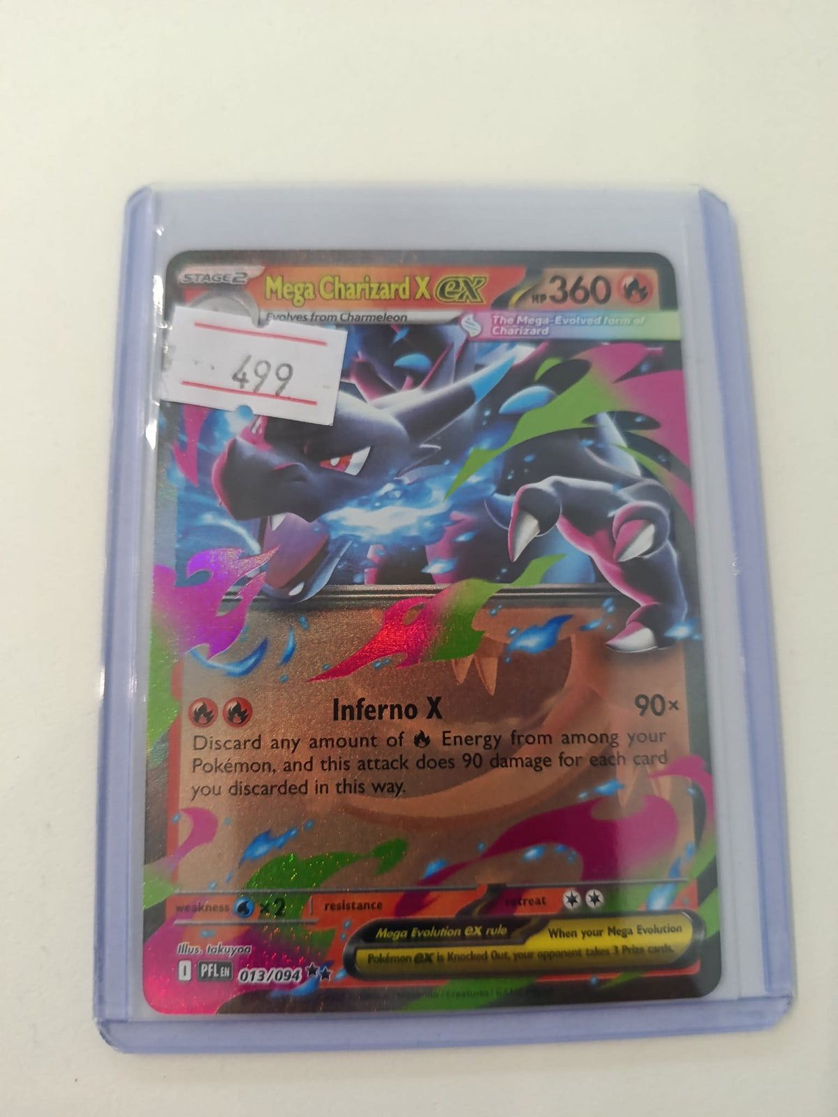 Pokemon Mega Charizard X ex PFL #013/094 (English) 013/094