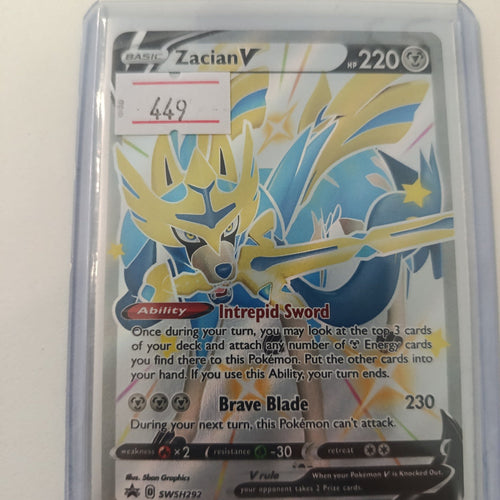 Pokemon Zacian V SWSH Black Star Promos #SWSH292 2023 (English)