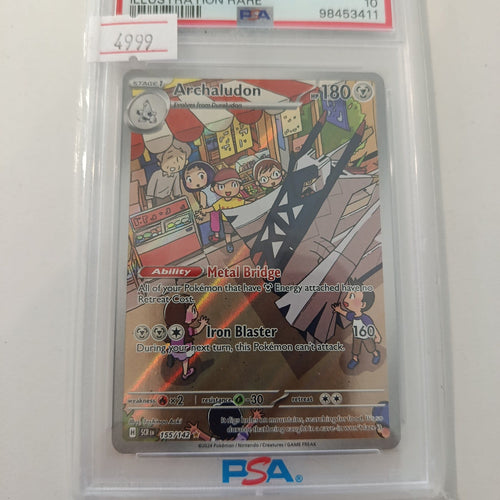 2024 Pokemon Company Scarlet & Violet Archaludon Illustration Rare #155 PSA 10