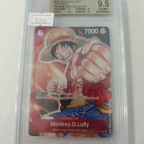2022-24 Bandai 2022-24 One Piece Promos Premium Card Collection Monkey D. Luffy Textured P