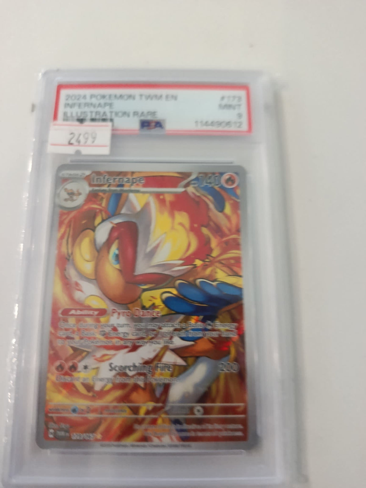 2024 Pokemon Company Temporal Forces Illustration Page Ho-Oh ex #155 PSA 8