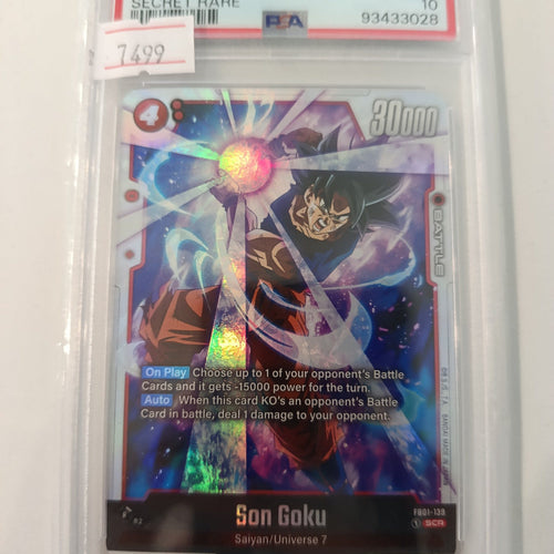 2024 DBS Fusion World Secret Rare Son Goku #FB01-139 PSA GEM MT 10