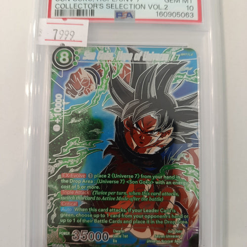2022 DBS Collector's Selection Vol. 2 Son Goku Super Rare #TB1-052 PSA GEM MT