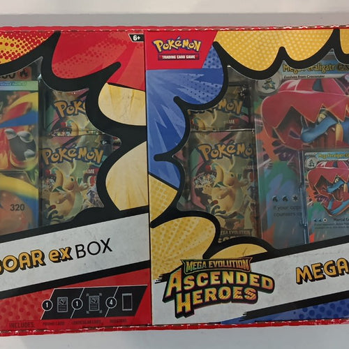 Pokemon Mega Evolution - Ascended Heroes Mega Emboar ex / Mega Feraligatr ex Collection Bo