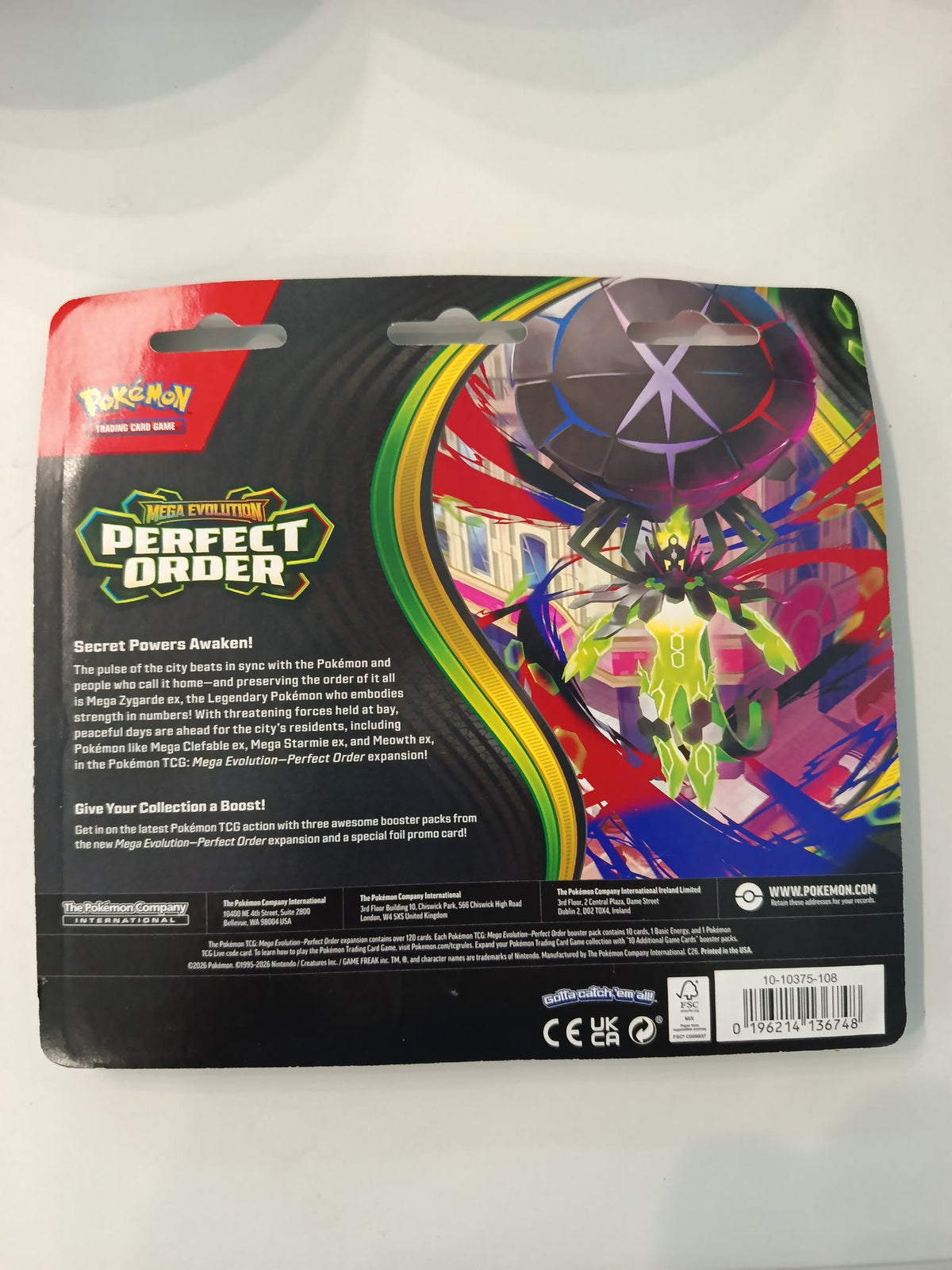 Pokemon Mega Evolution Perfect Order Mega Zygarde Blister 2026 (English) - view 2