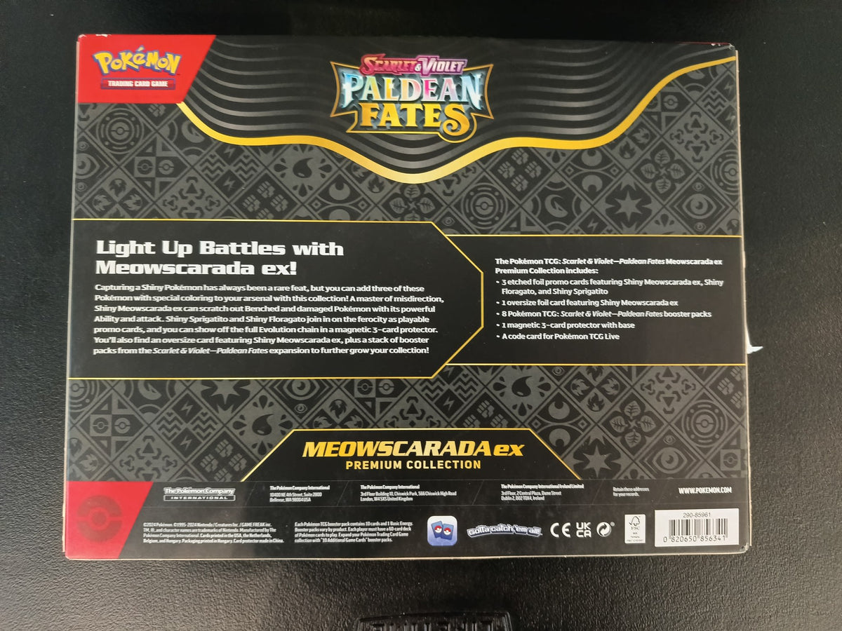 Pokemon Paldean Fates Meowscarada ex Premium Collection 2024 (English) - view 2