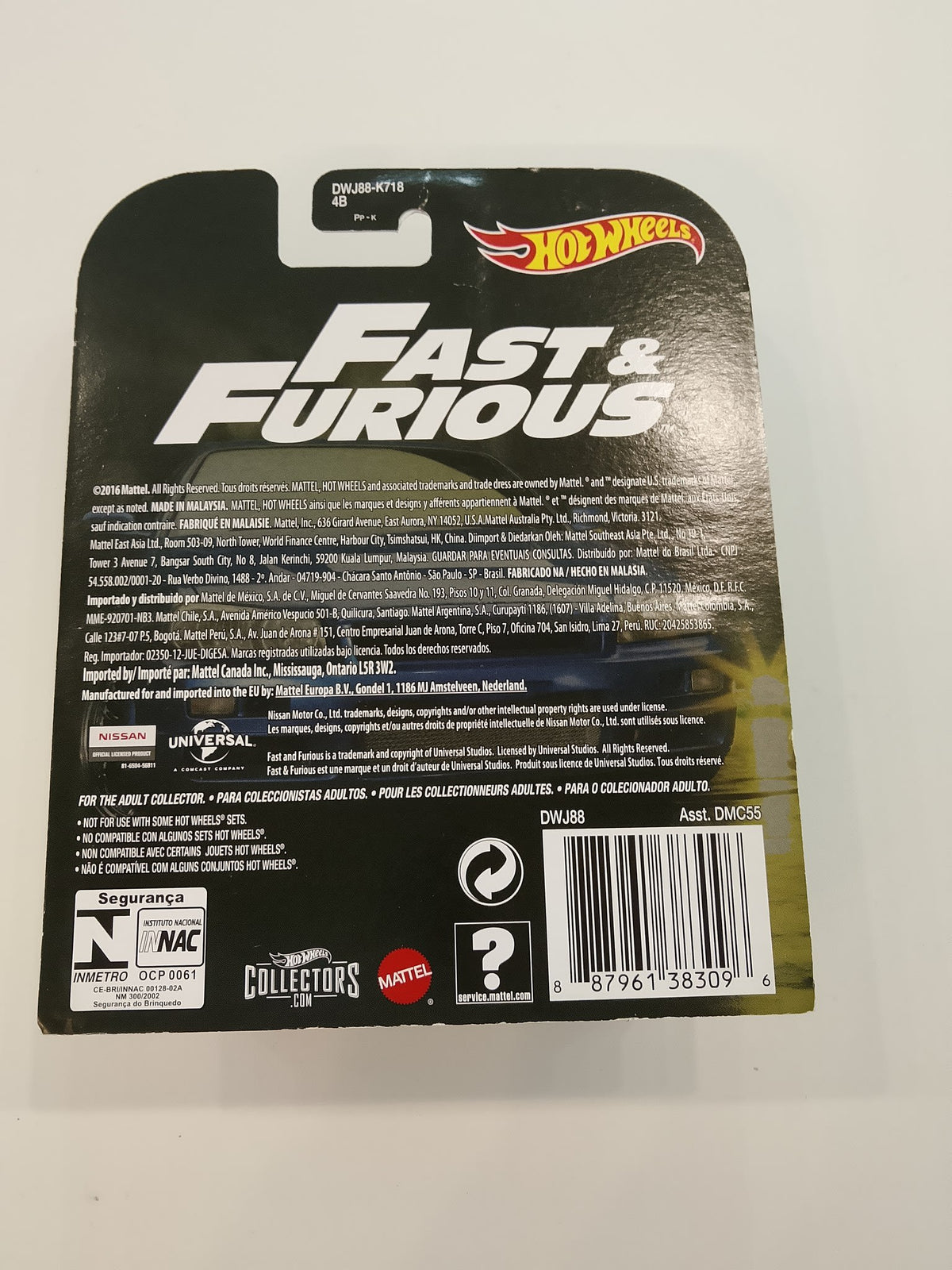 2016 Hot Wheels Fast & Furious Retro Entertainment Nissan Skyline GT-R (R34) - view 2