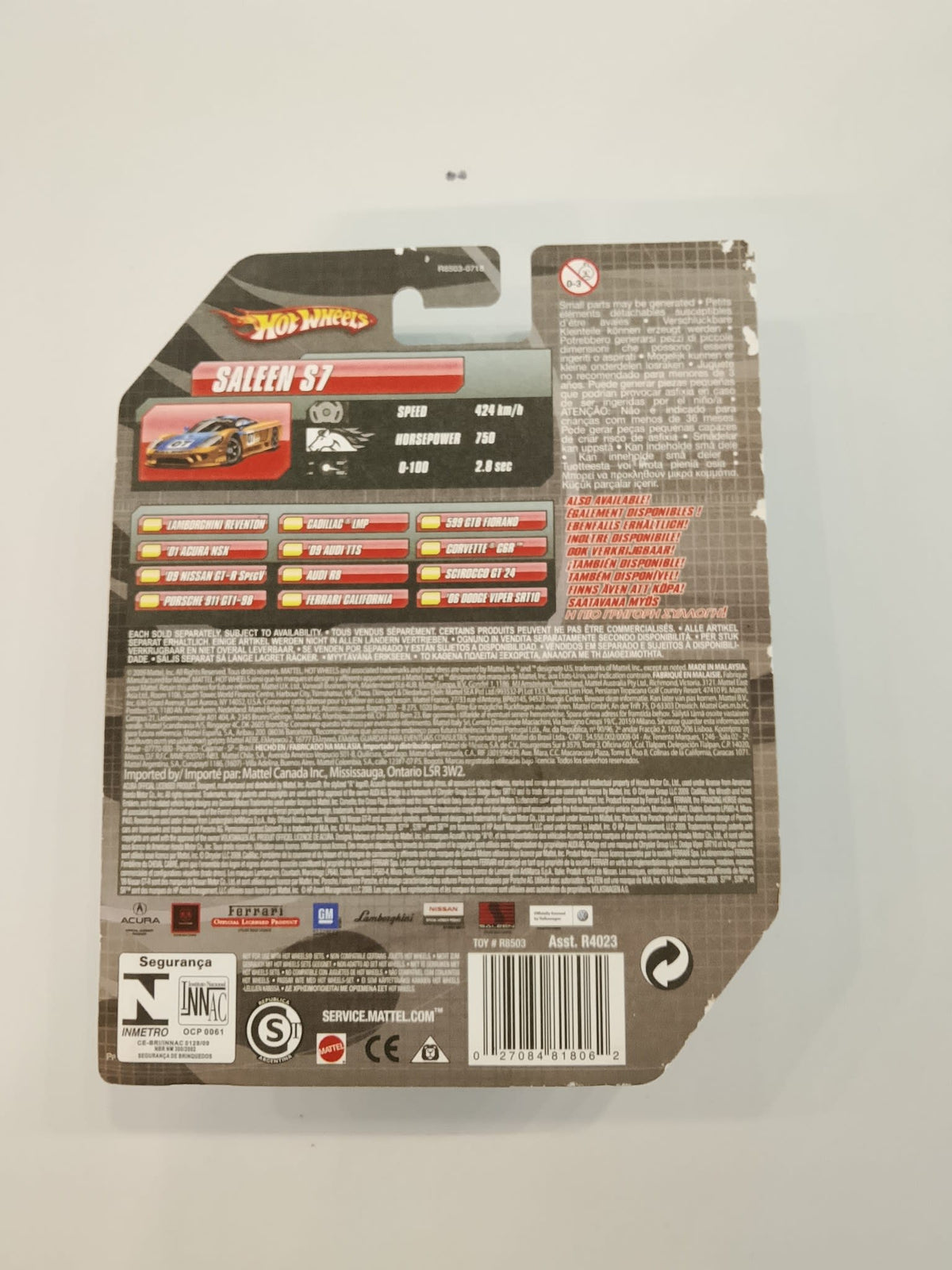 2009 Hot Wheels Speed Machines Saleen S7 - view 2