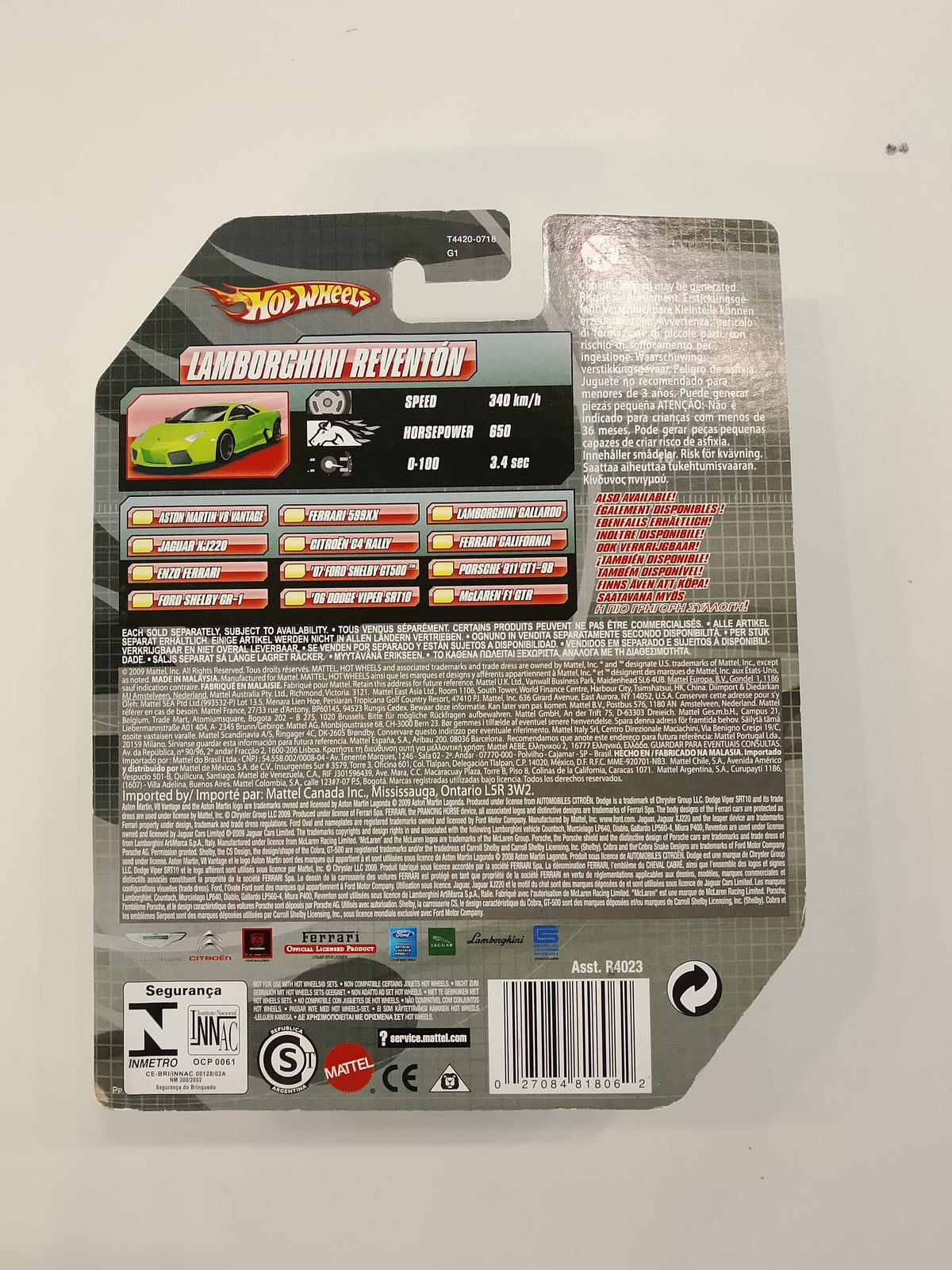 2009 Hot Wheels Speed Machines Lamborghini Reventón - view 2