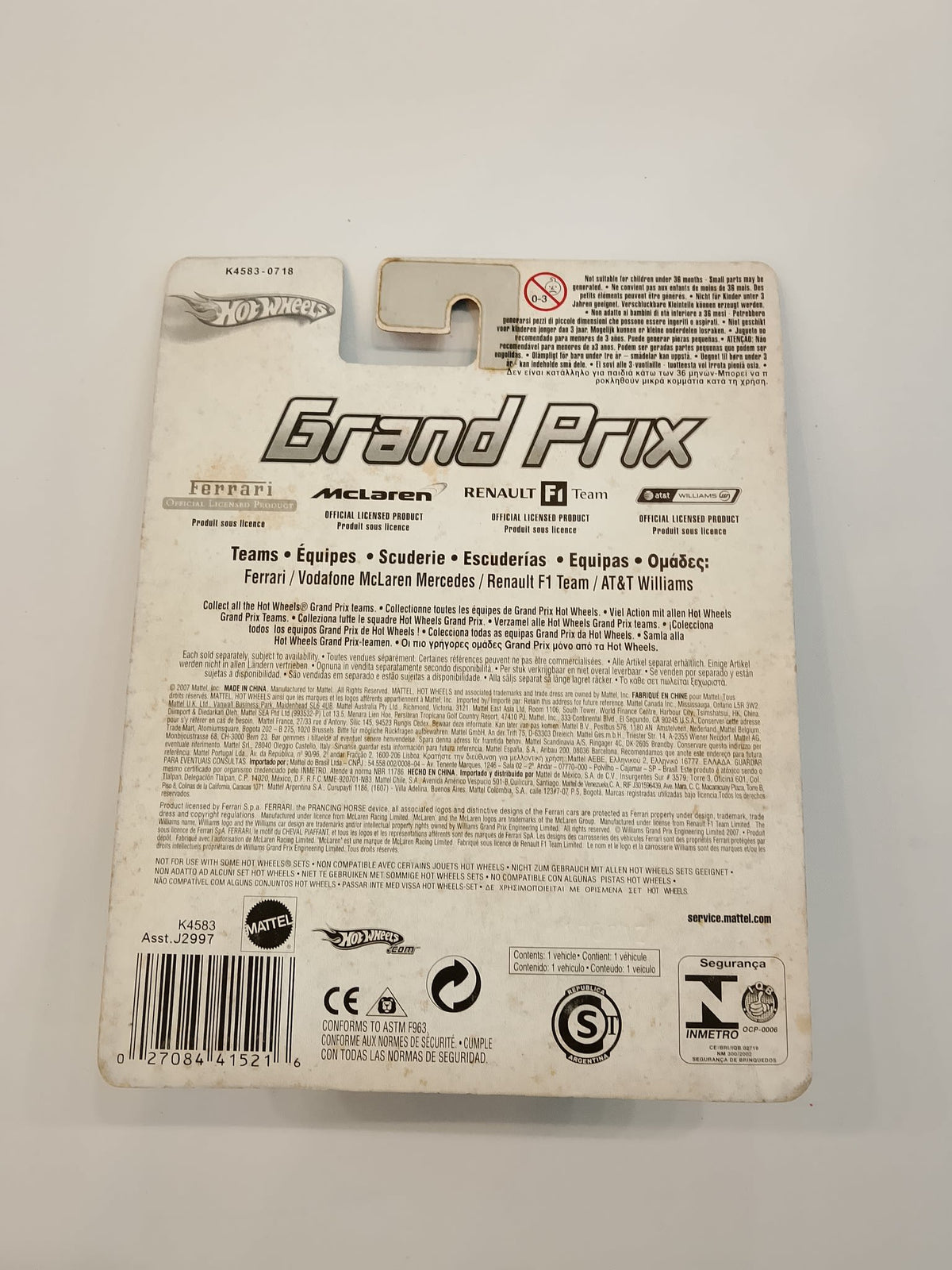 2007 Hot Wheels Grand Prix Grand Prix Racer #K4583 - view 2