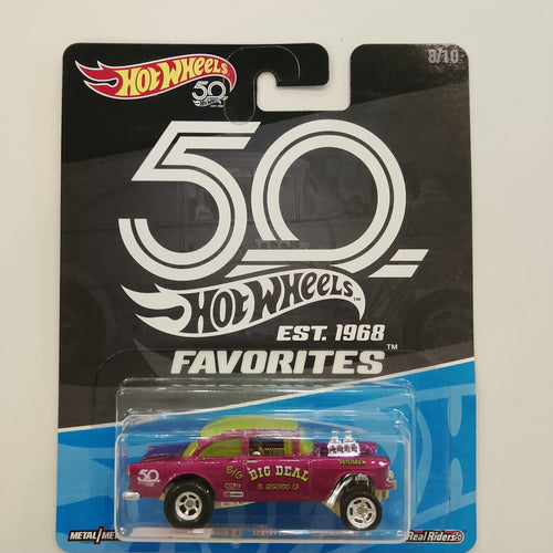 2018 Hot Wheels 50th Anniversary Favorites Big Deal (Chevy Bel Air Gasser) #8/10
