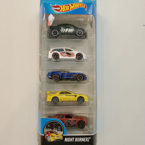 2016 Hot Wheels Night Burnerz Night Burnerz 5-Pack (Audacious, Chrysler 300C HEMI, Nissan