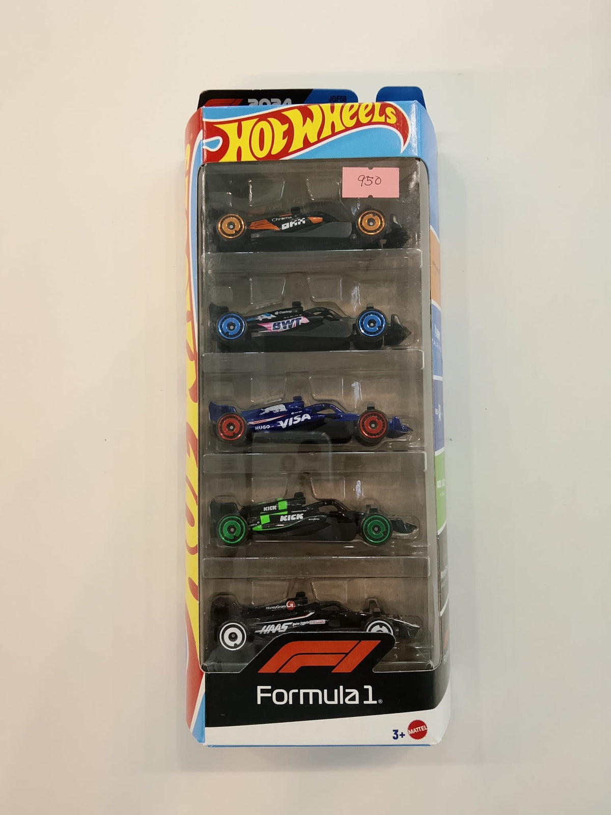 2024 Hot Wheels Formula 1 5-Pack: McLaren F1 Team / BWT Alpine F1 Team / Visa Cash App RB