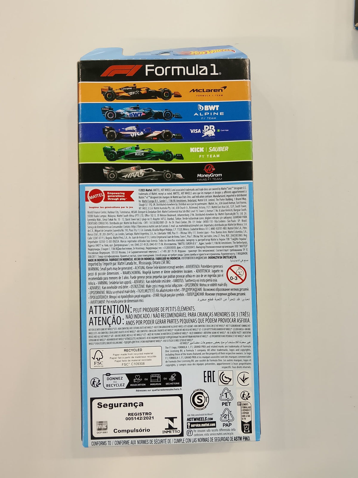 2024 Hot Wheels Formula 1 5-Pack: McLaren F1 Team / BWT Alpine F1 Team / Visa Cash App RB - view 2