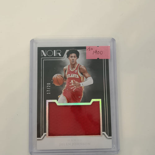 2024 Panini Noir Basketball Noir Jalen Johnson #JM-JJN