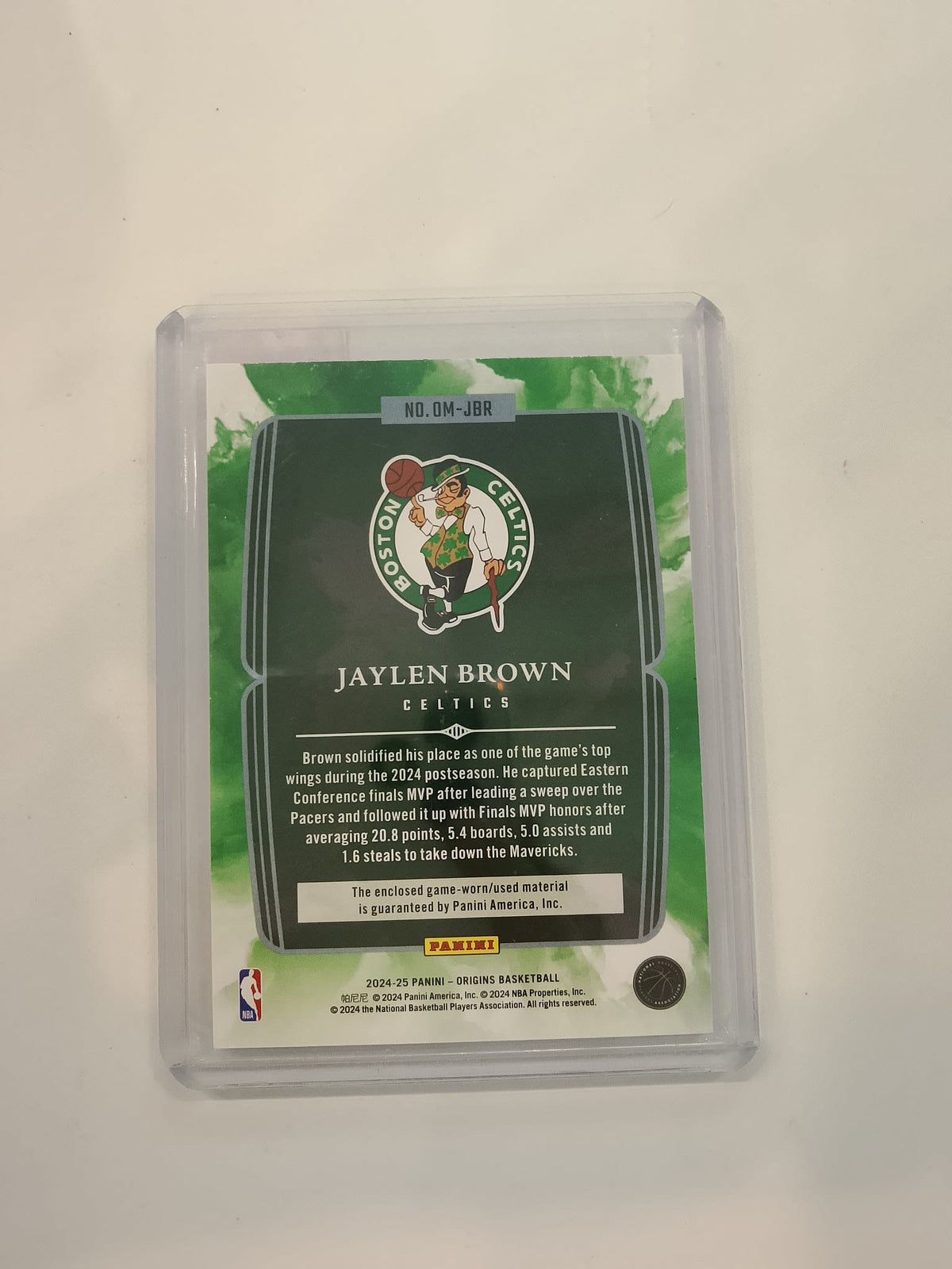 2024 Panini Origins Origination Jaylen Brown #OM-JBR - view 2