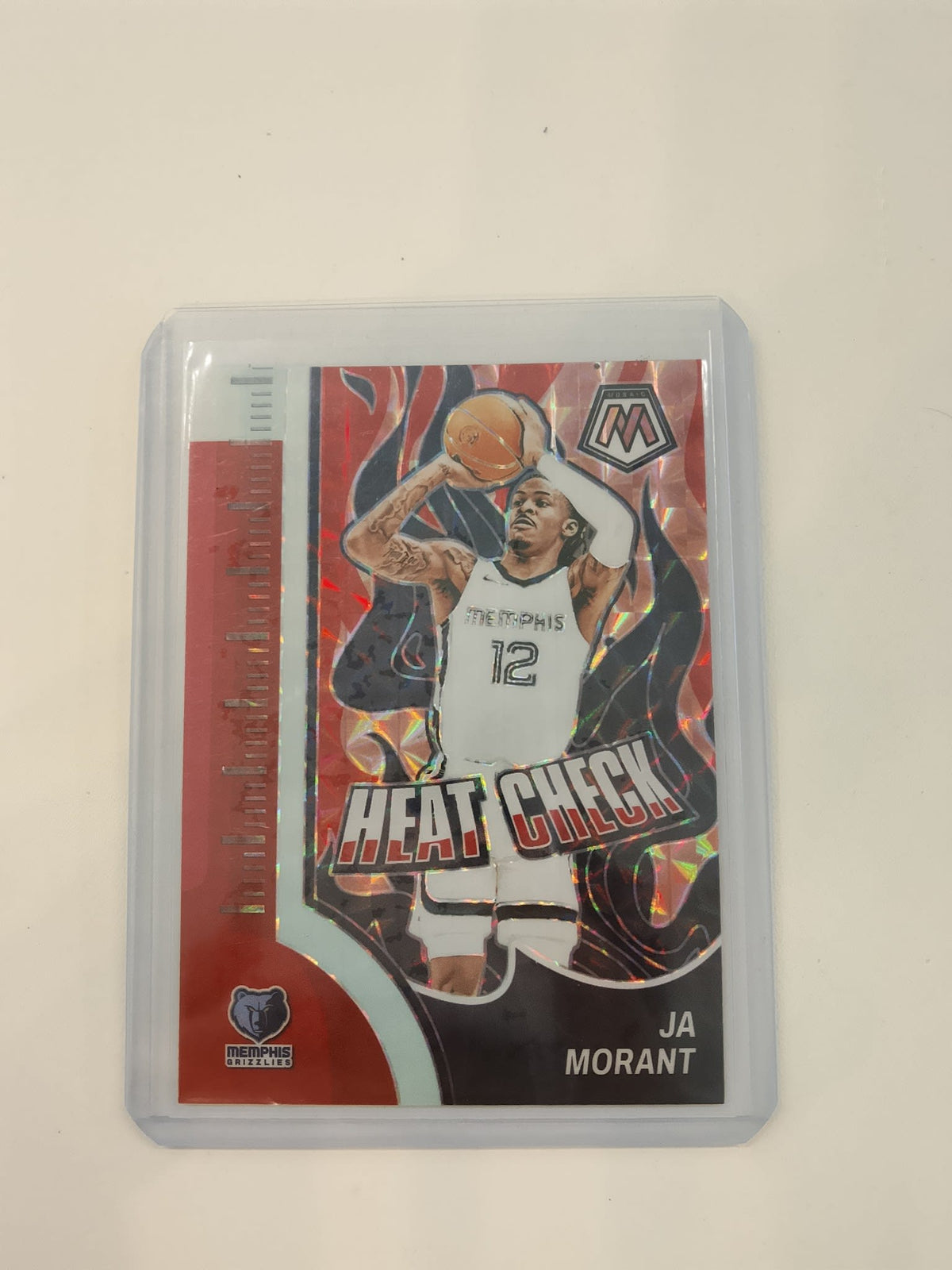 2023-24 Panini Mosaic Heat Check Ja Morant Reactive Red #9