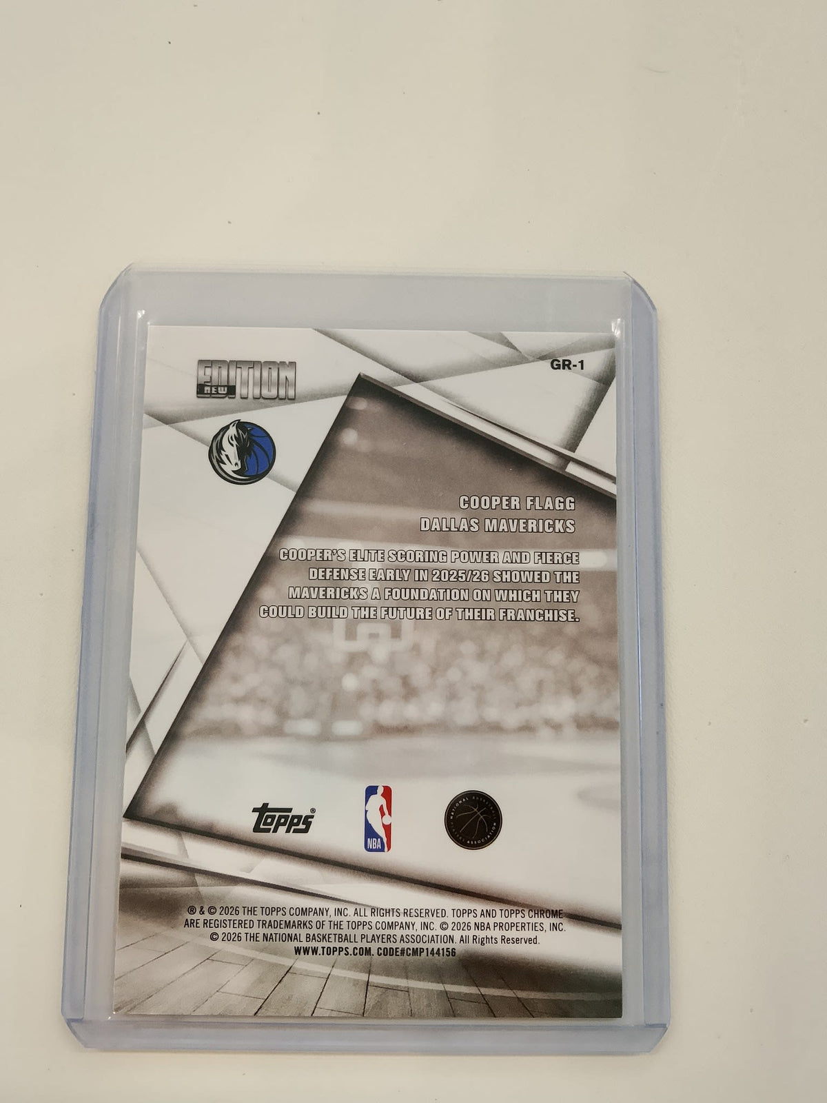 2025 Topps New Edition Cooper Flagg #GR-1 - view 2