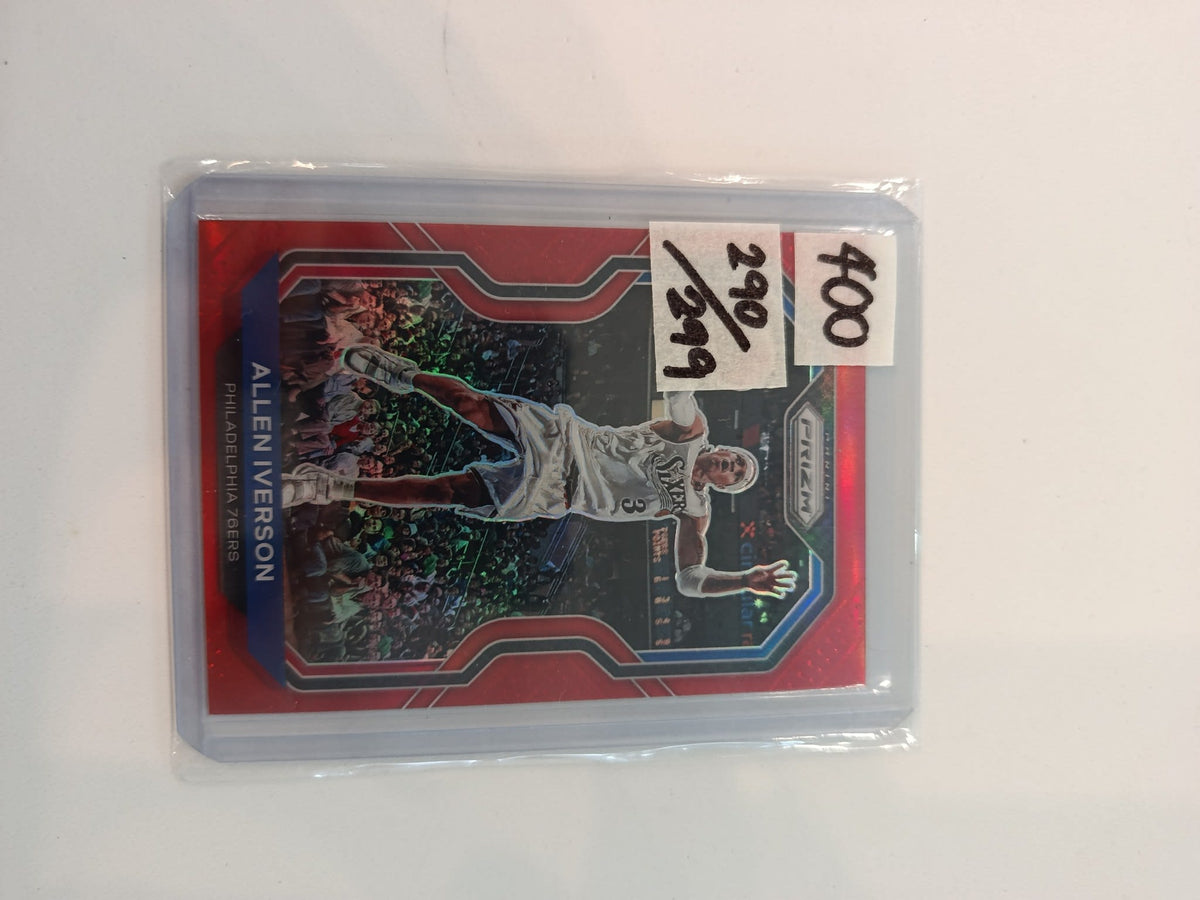 2020-21 Panini Prizm Basketball Allen Iverson Red /299 #19