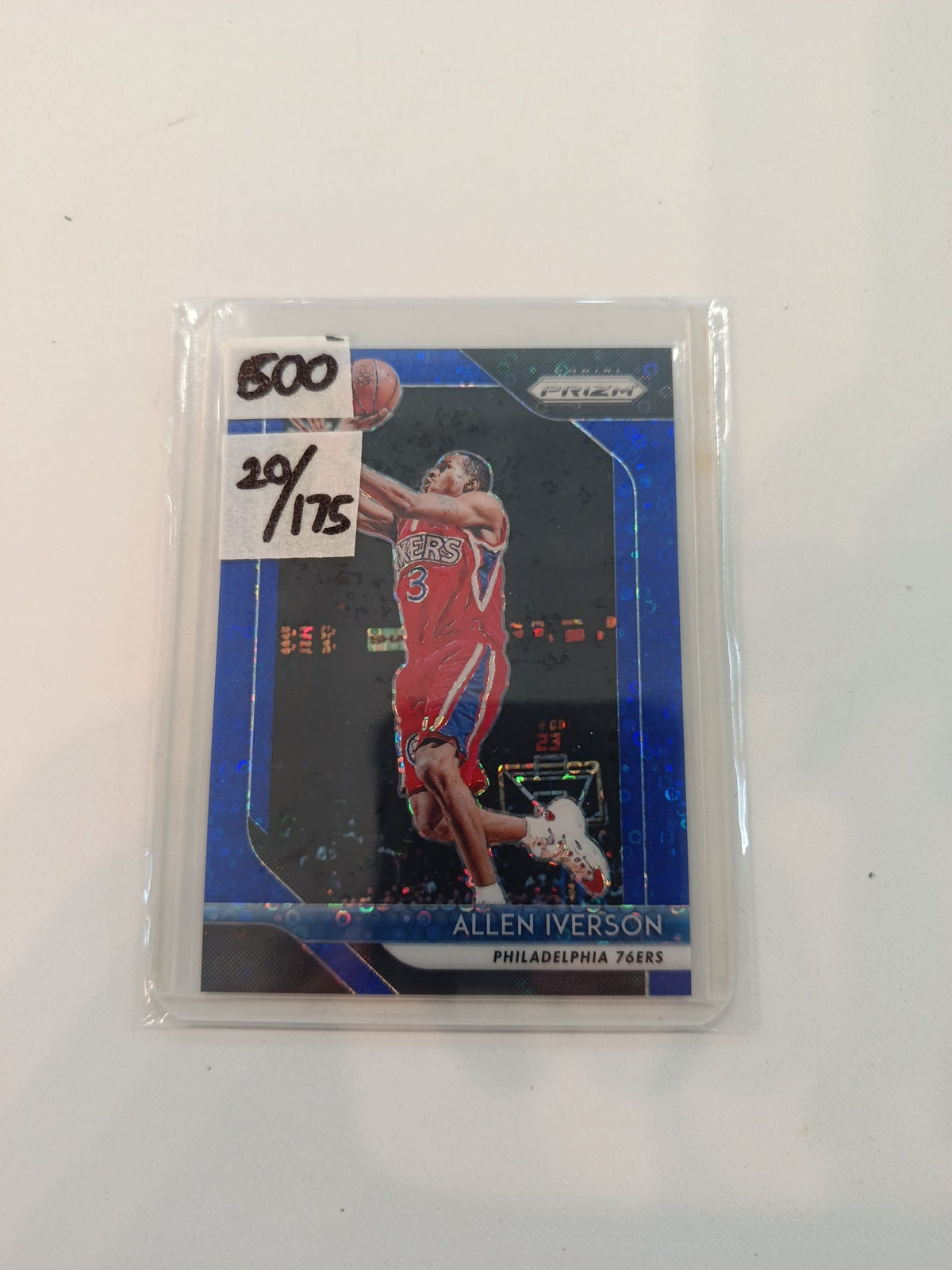 2018 Panini Prizm Allen Iverson Blue /175 #45