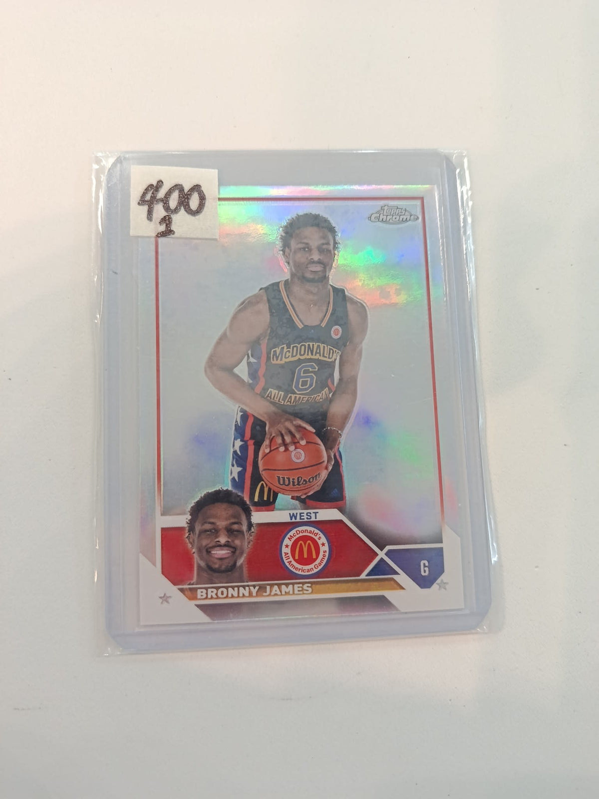 2023 Topps McDonald's All American Bronny James Refractor #68