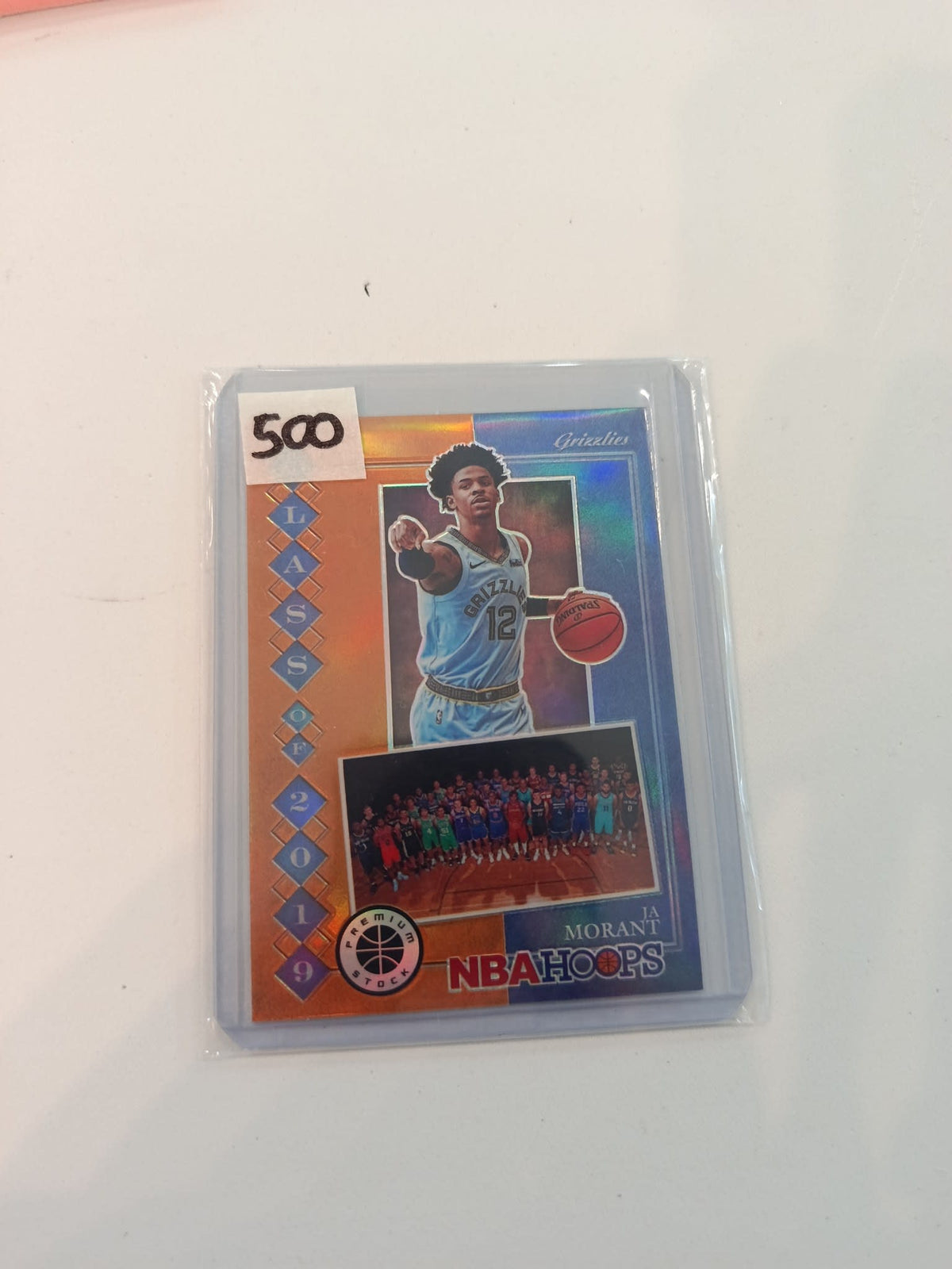 2019 Panini Hoops Premium Stock Class of 2019 Ja Morant Prizm #9