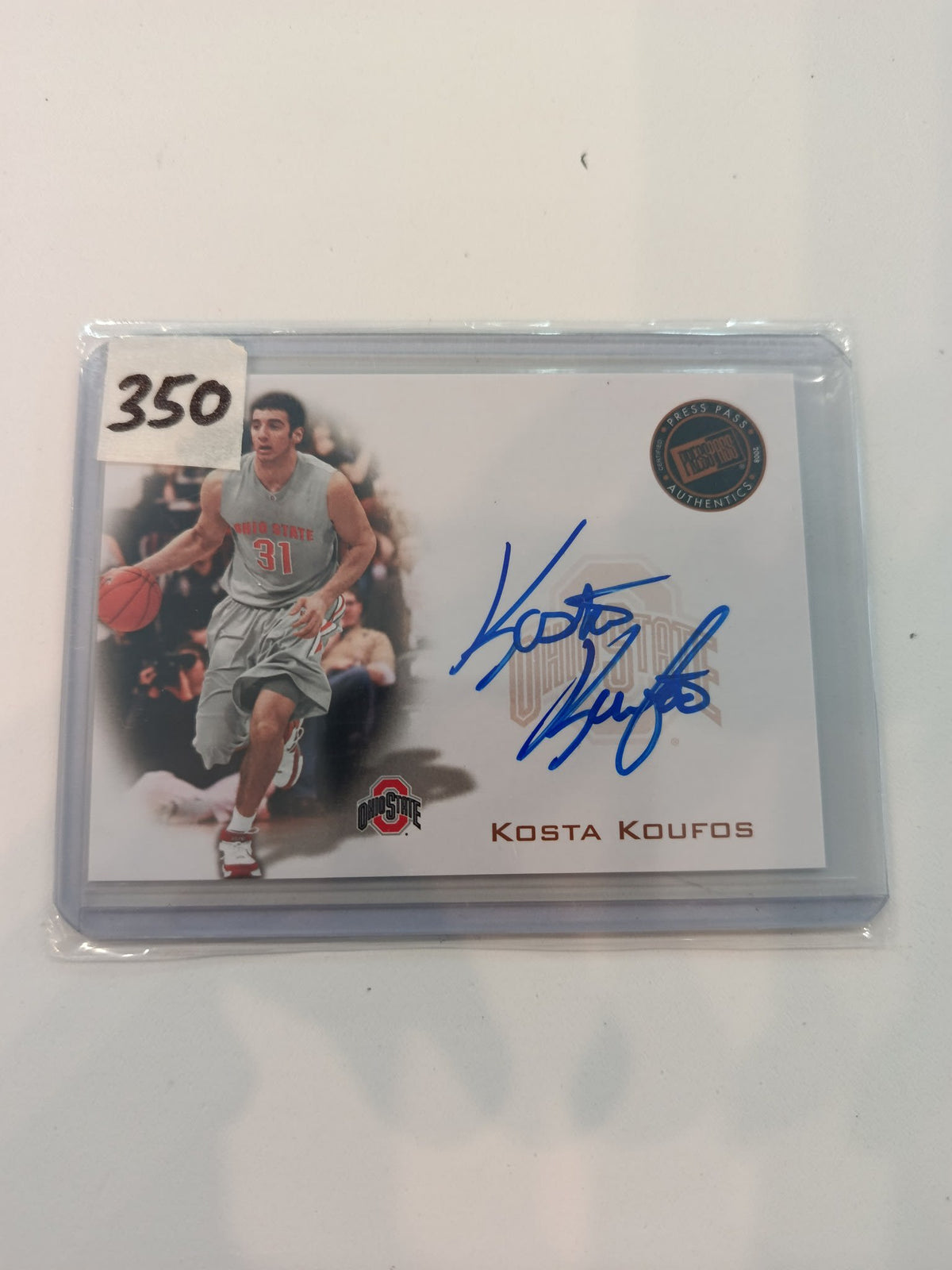 2008 Press Pass Signings Kosta Koufos #PPS-KK