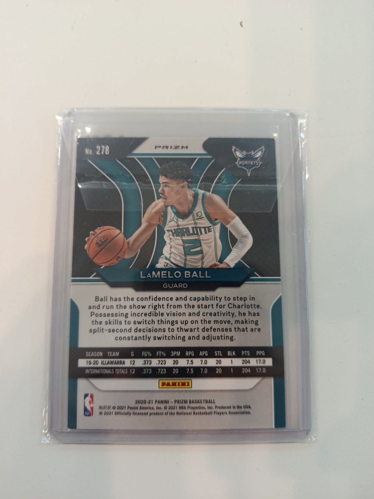 2020-21 Panini Prizm LaMelo Ball Red #278 - view 2