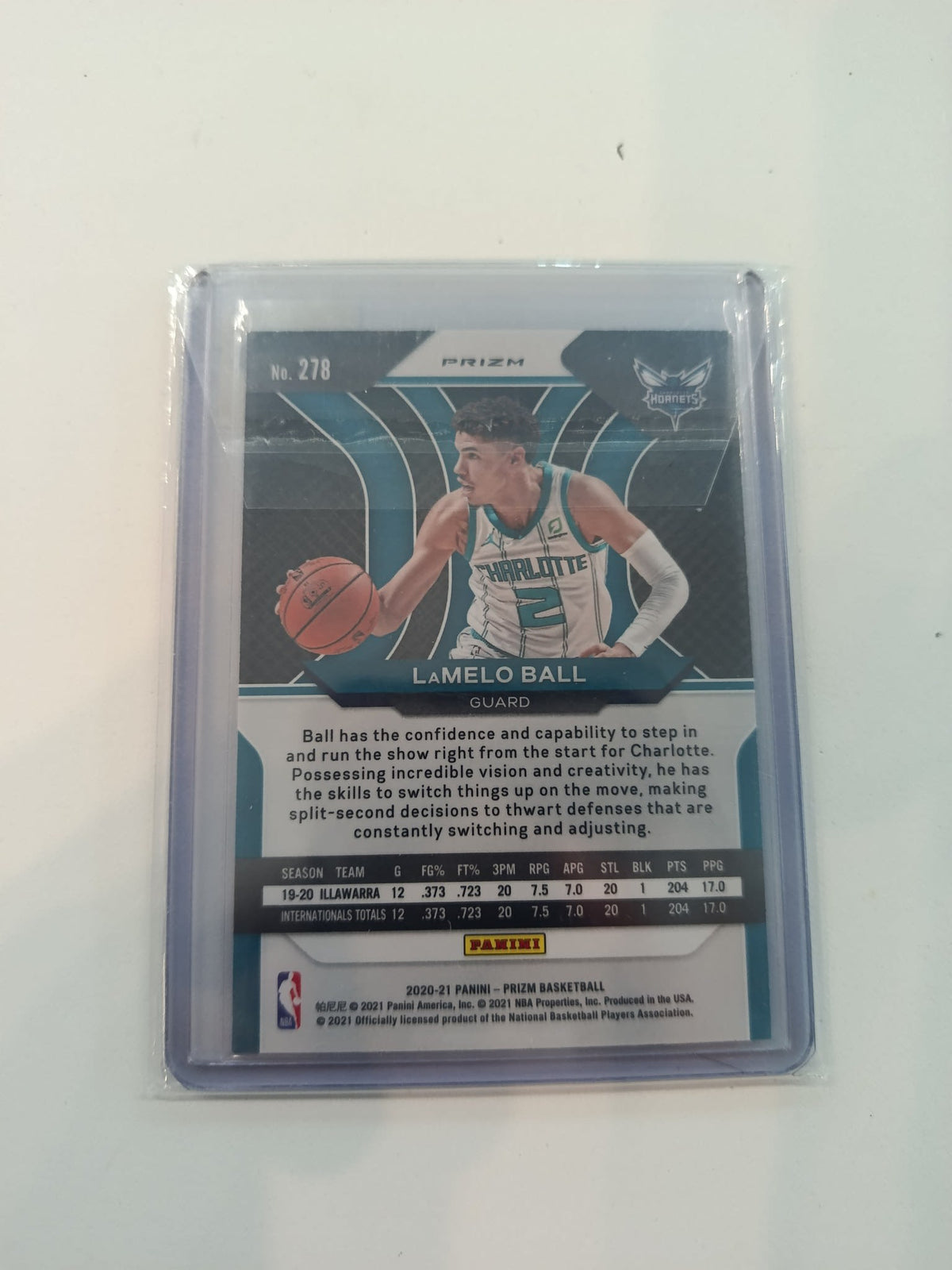2020-21 Panini Prizm LaMelo Ball Pink #278 - view 2