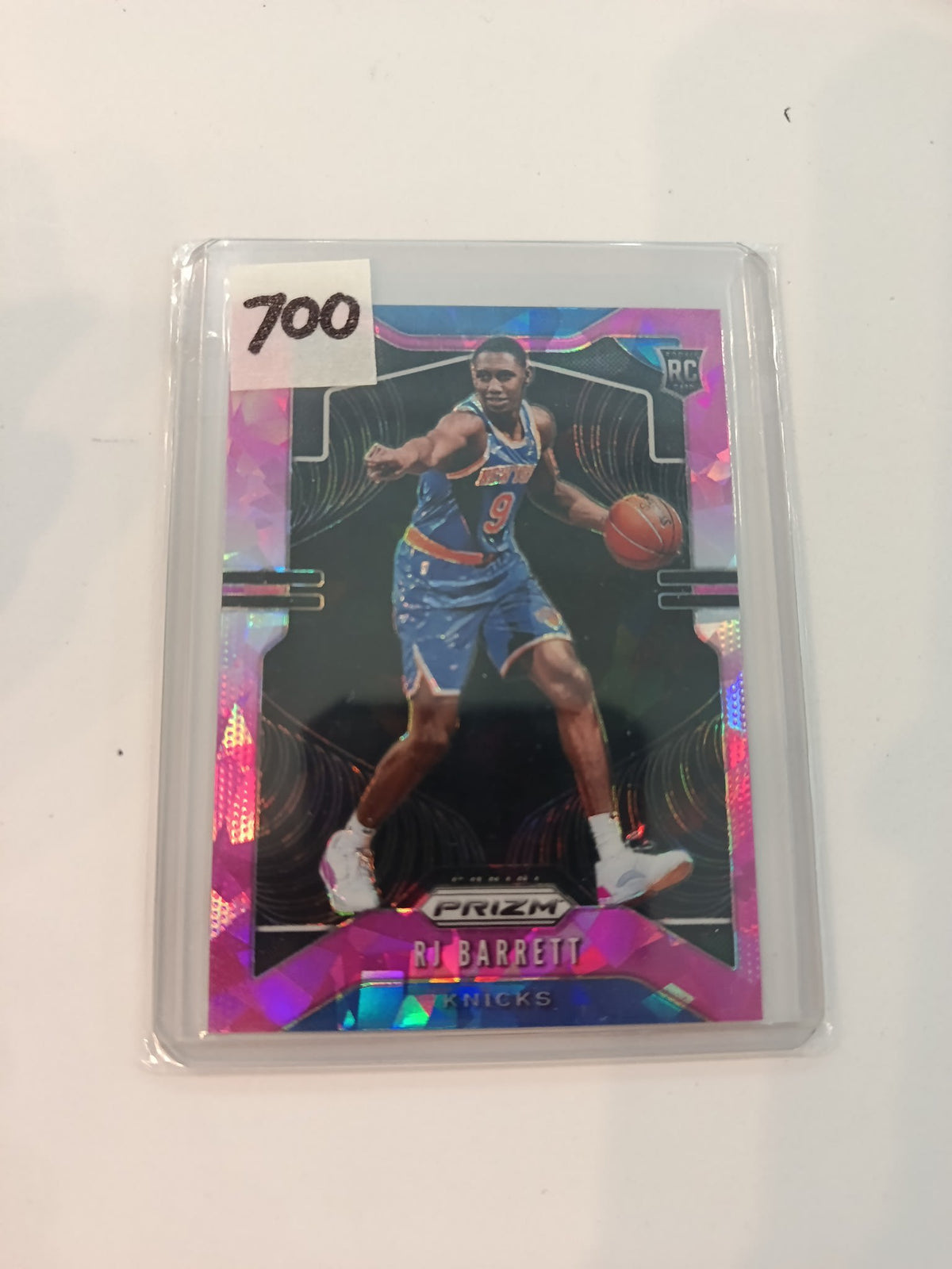 2019 Panini Prizm RJ Barrett Pink Cracked Ice #250