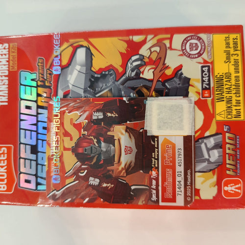 2025 Blokees Transformers Defender — Tyrants Fury Hero Series Rodimus Prime
