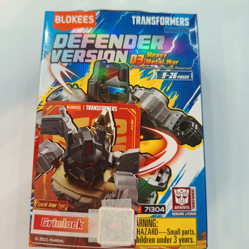 2025 Blokees Transformers Defender Version 03 Heavy Metal War Grimlock #71304