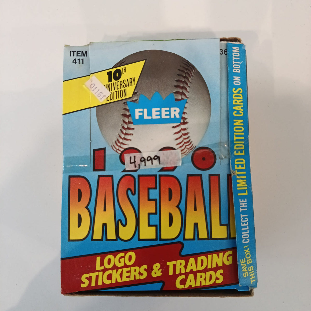 1990 Fleer Baseball Retail Box
