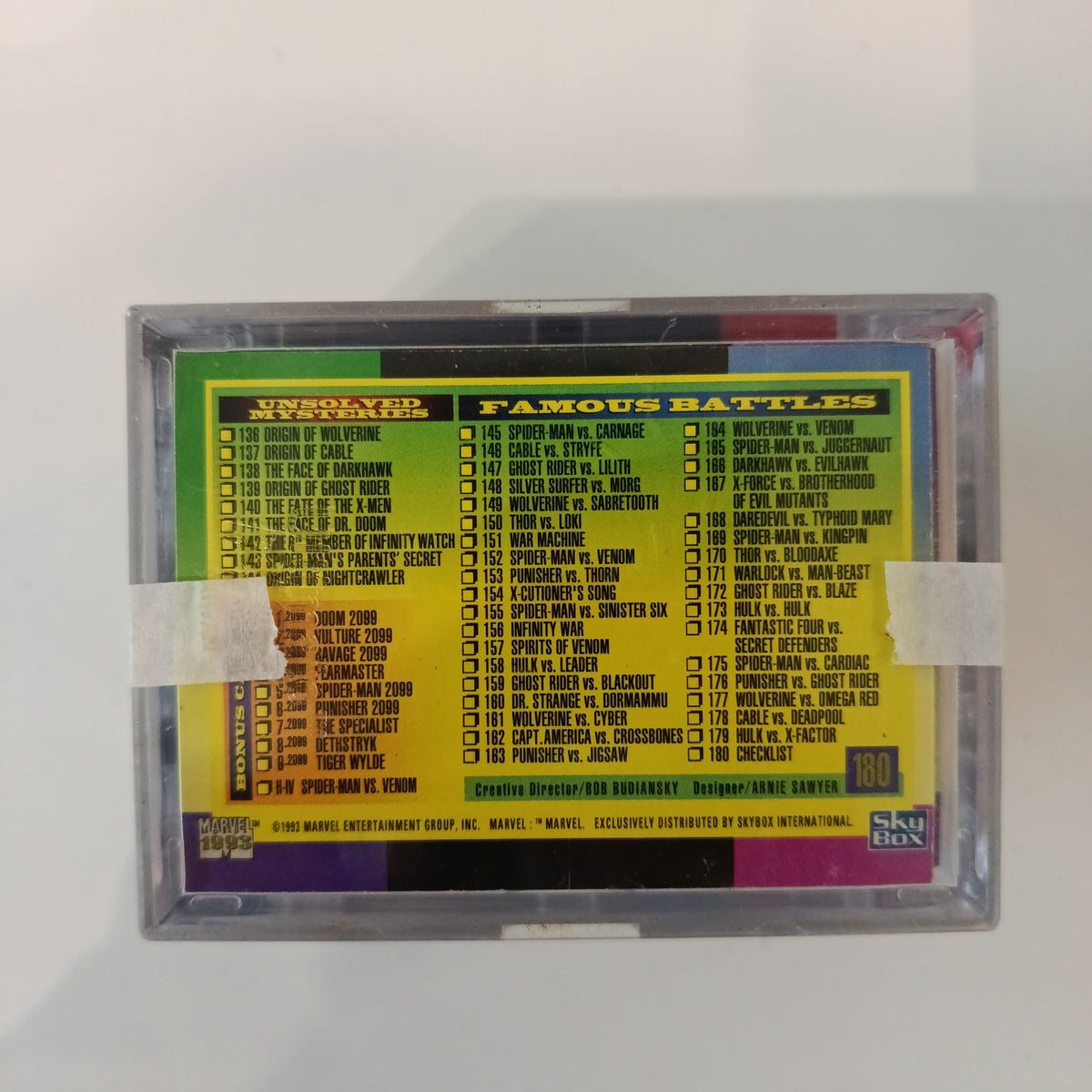 1993 SkyBox Marvel Universe Series IV Complete Set - view 2
