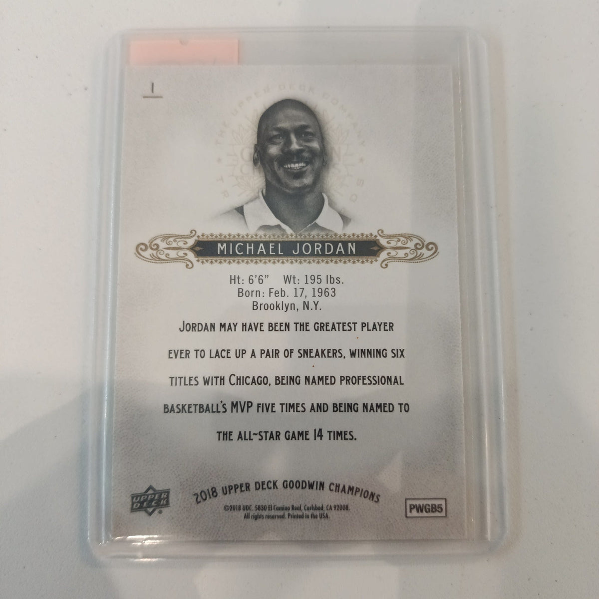 2009 Upper Deck Goodwin Champions Michael Jordan #206 PSA 8 - view 2