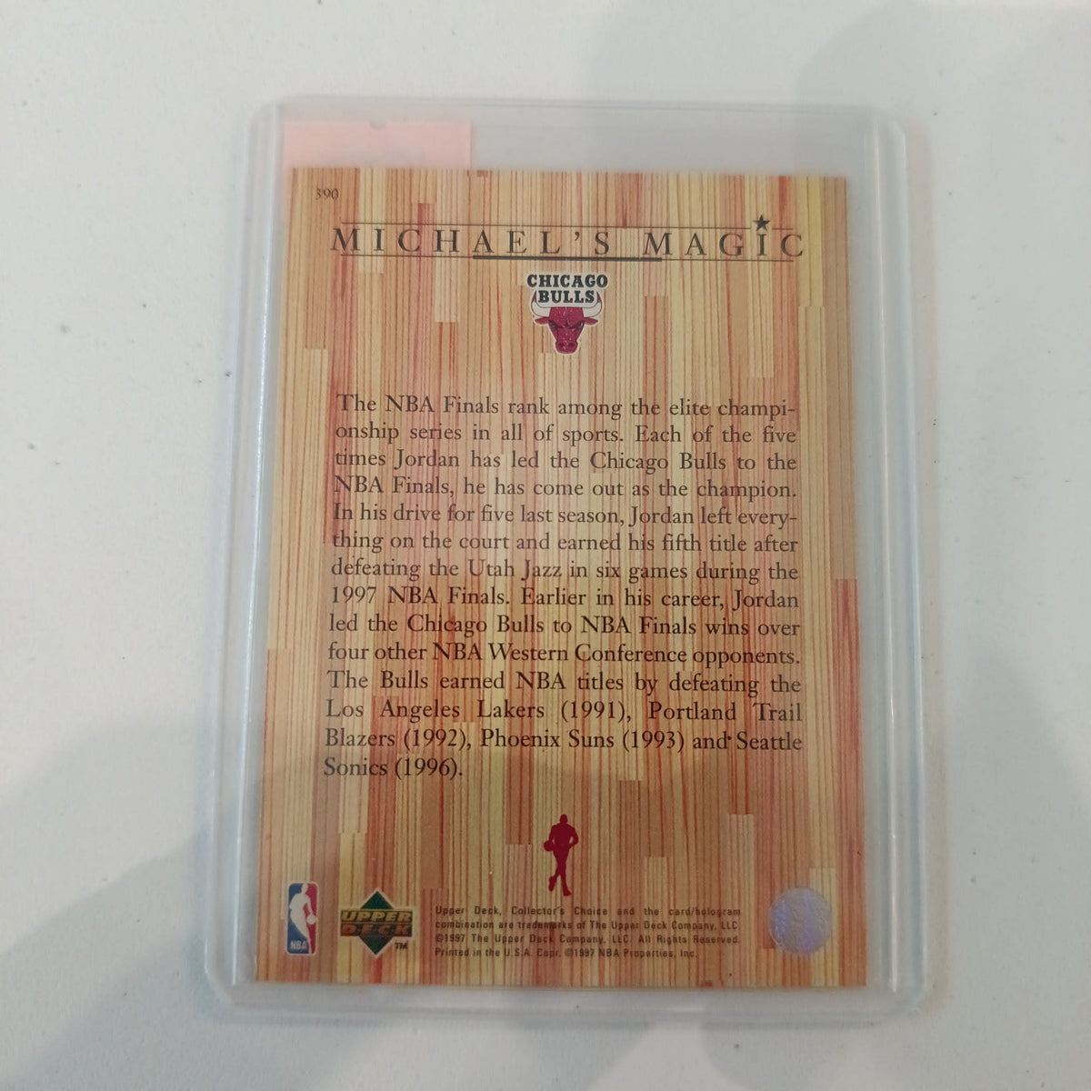 1997-98 Upper Deck Collector's Choice Michael's Magic Michael Jordan #390 - view 2