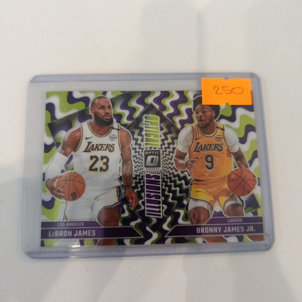 2024-25 Panini Donruss Optic Optical Illusions LeBron James / Bronny James Jr. #2