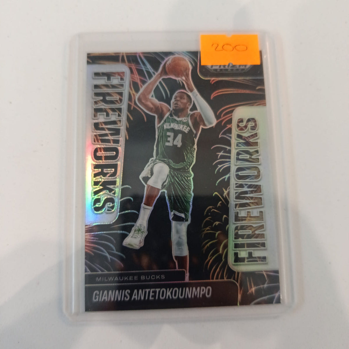 2024-25 Panini Prizm Black Fireworks Giannis Antetokounmpo #9