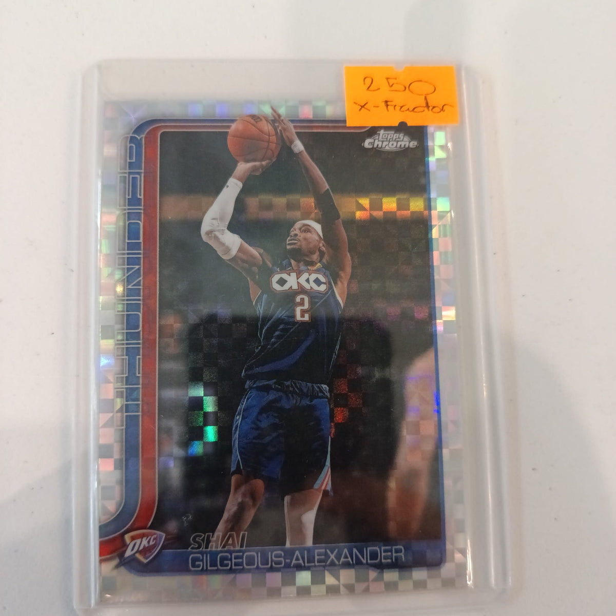 2025-26 Topps Shai Gilgeous-Alexander X-Fractor #10