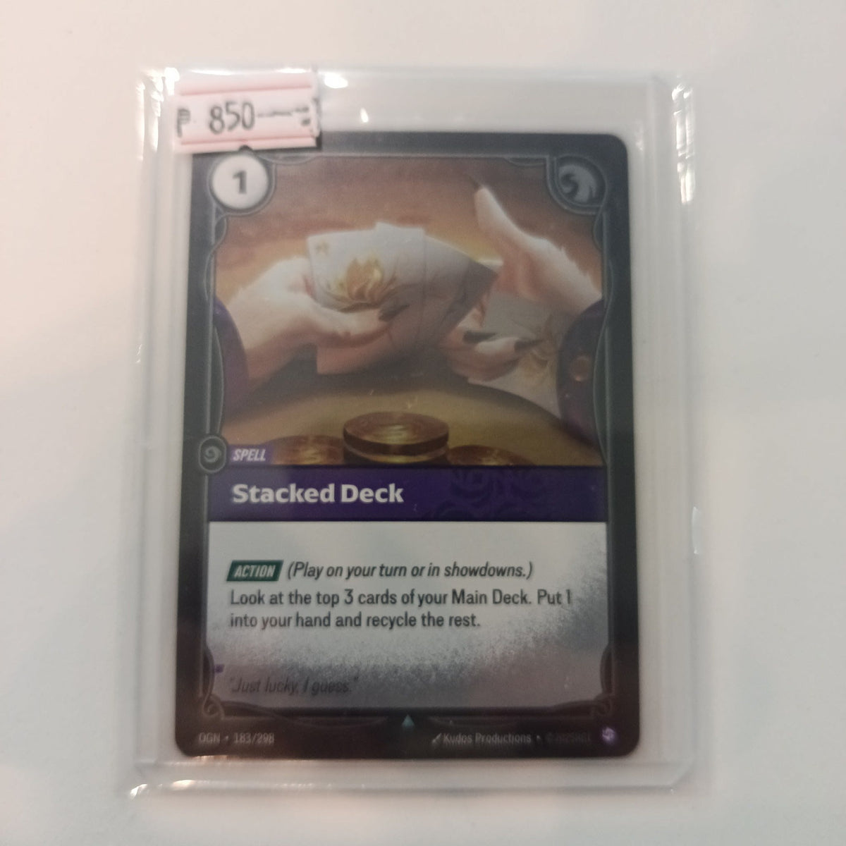 2024 Riot Games / Kudos Productions Legends of Runeterra Spell Stacked Deck #183/298