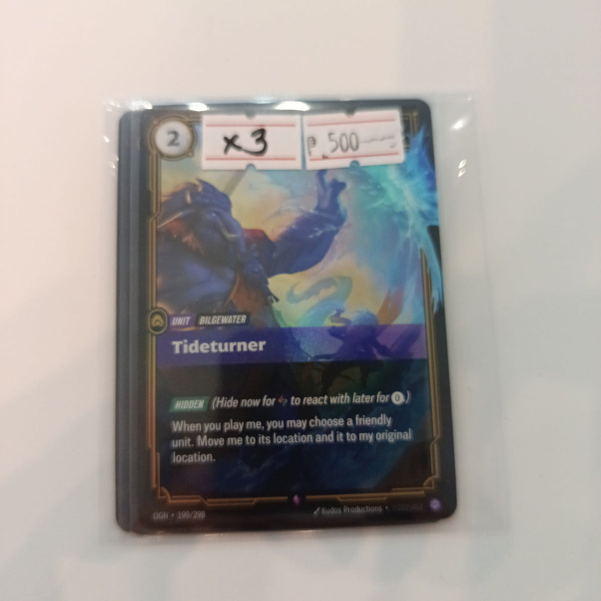 Riot Games / Kudos Productions Legends of Runeterra Bilgewater Tideturner #199/295