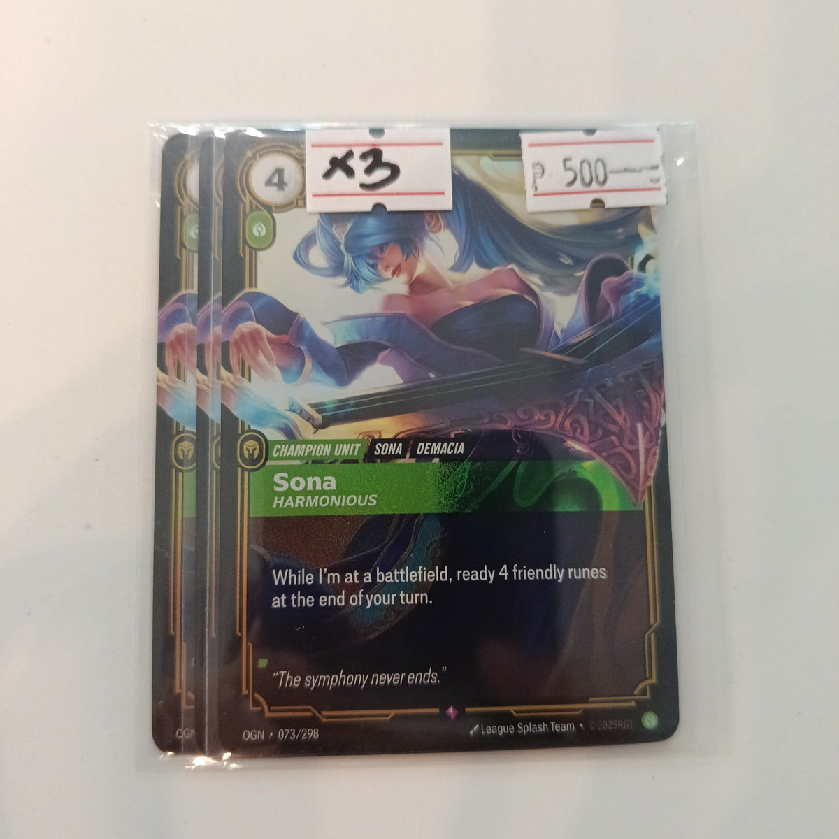 2025 Riot Games League of Legends TCG Harmonious Sona #073/298