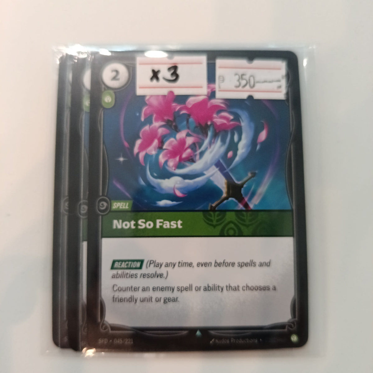 Riot Games / Kudos Productions Seasons of Plunder Spell Not So Fast #045/221